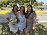 Linda Yesenia recién Casada junto a su hermana Brenda Romero y su prima Erika Velazquez